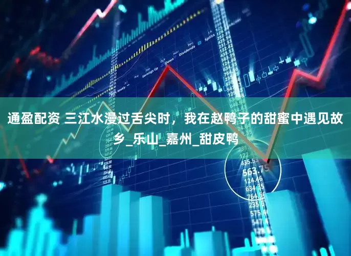 通盈配资 三江水漫过舌尖时，我在赵鸭子的甜蜜中遇见故乡_乐山_嘉州_甜皮鸭